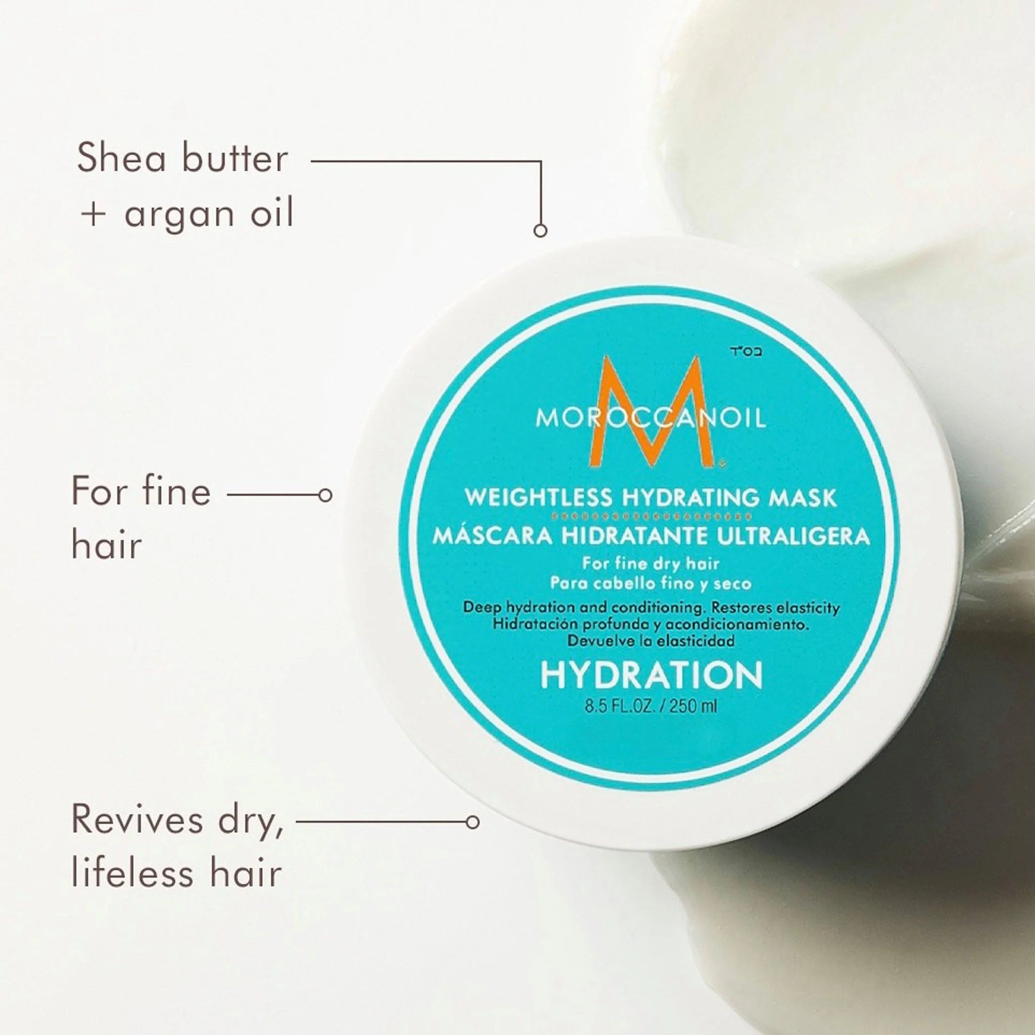 Lightweight intensely nourishing mask (MoroccanOil Weightless Hydrating Mask)